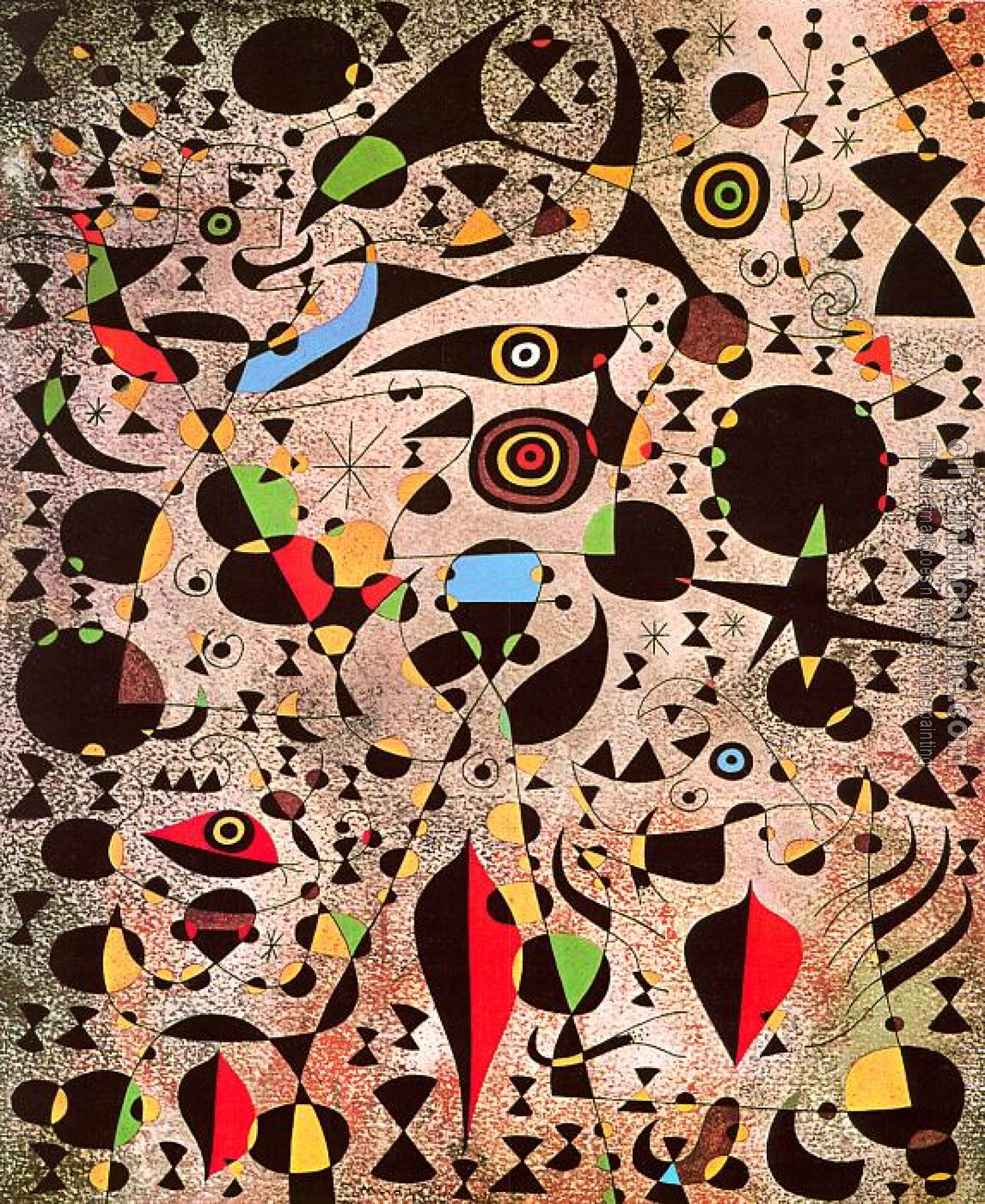 Miro, Joan - Women Encircled by the Flight of a Bird